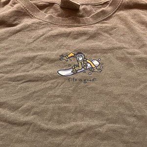 LIFE IS GOOD LONG SLEEVE T-SHIRT (Women's XXL)